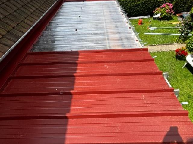 Toiture en panneaux sandwich 40mm et panneaux isoclair 40 mm 